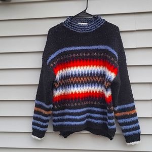 SWEATERLAND MULITICOLORED WOMENS M/ L SWEATER